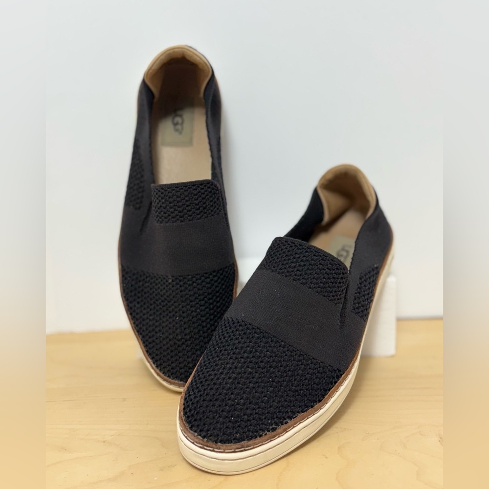 UGG Black Knit Slip-On Sneakers – Women’s Size 10 (Retail ~$110)